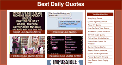 Desktop Screenshot of bestdailyquotes.com
